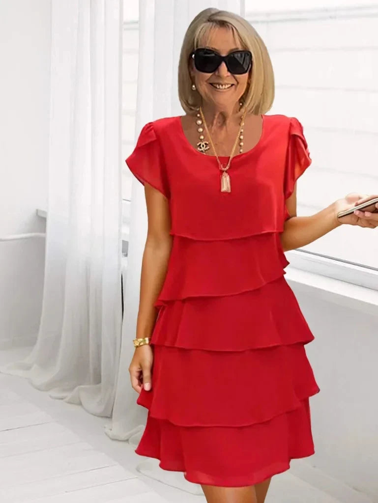 layered mini dress Clarice Layered Mini Dress – Urban Hollis