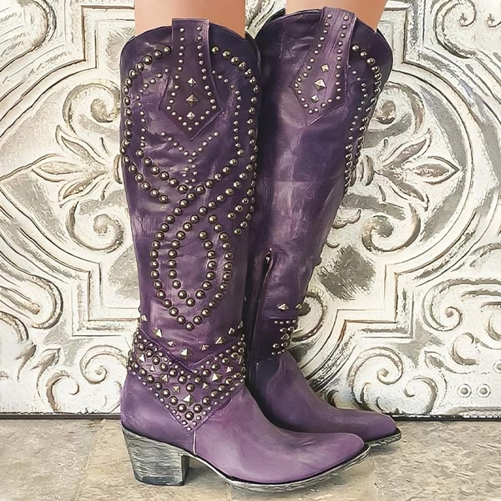 Estelline Studded Western Boots