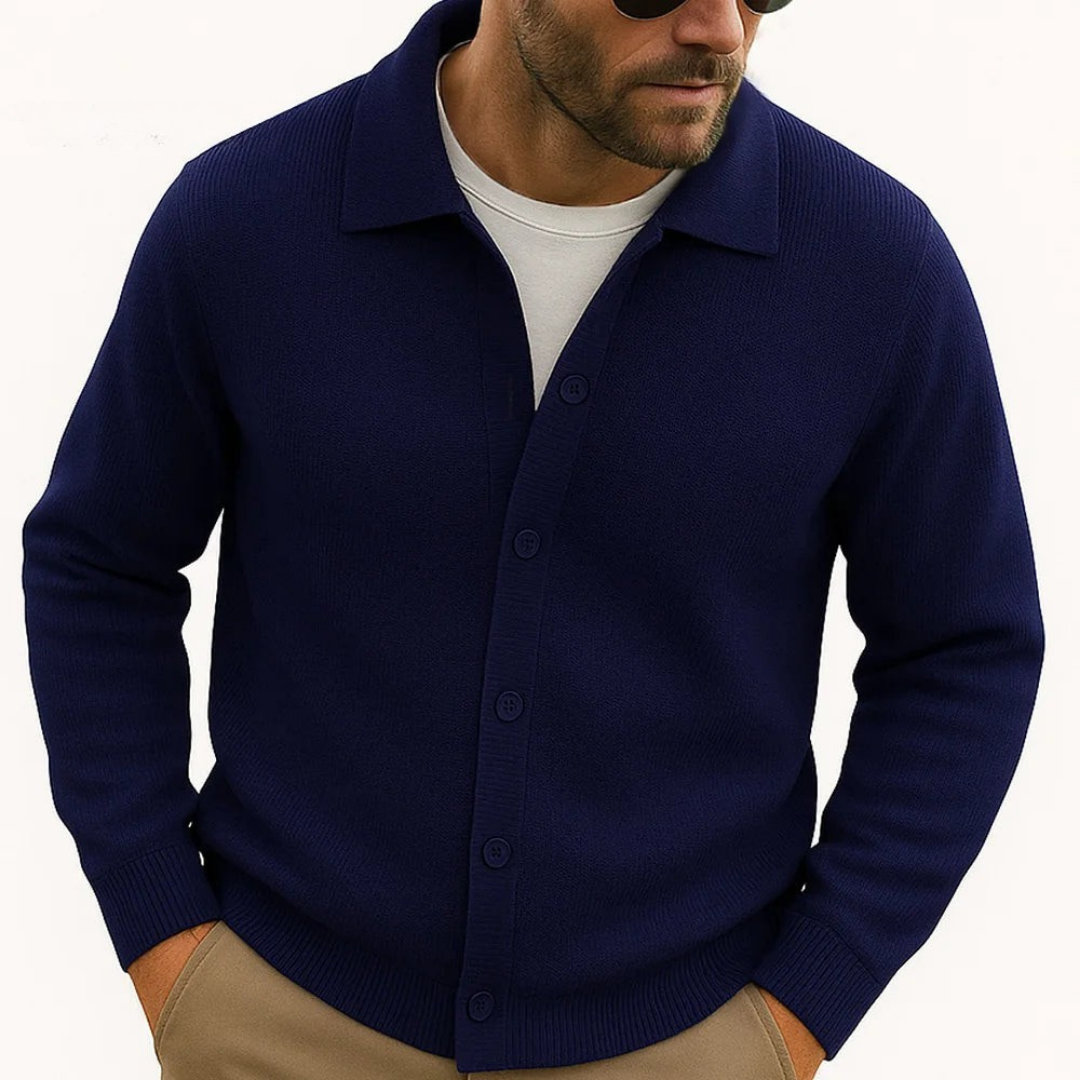 Douglas Polo Button Cardigan