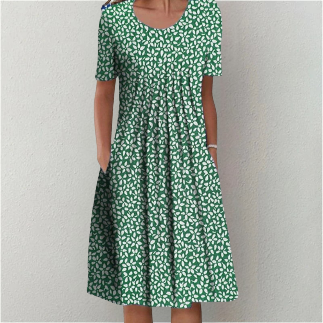 Paula Floral Pocket Midi Dress
