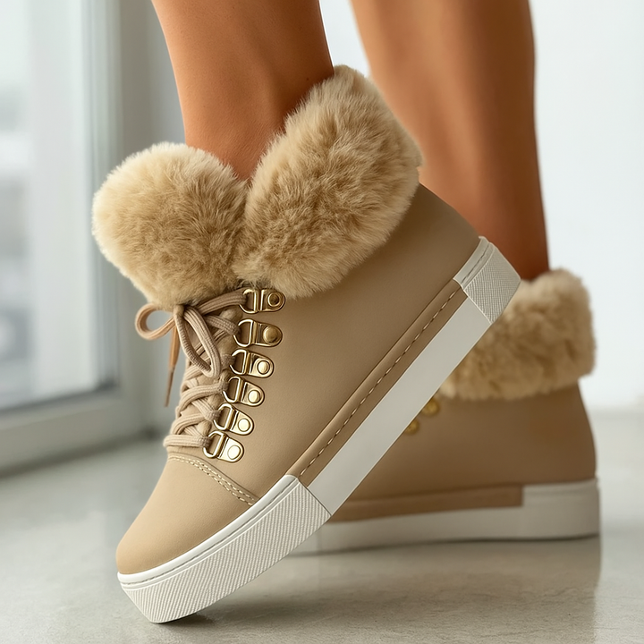 Madeline Fuzzy Ankle Boots