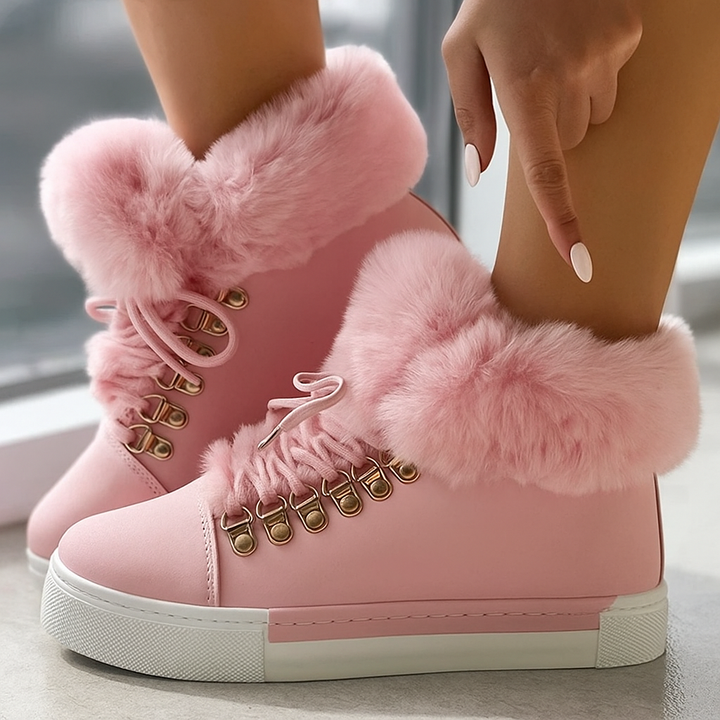 Madeline Fuzzy Ankle Boots