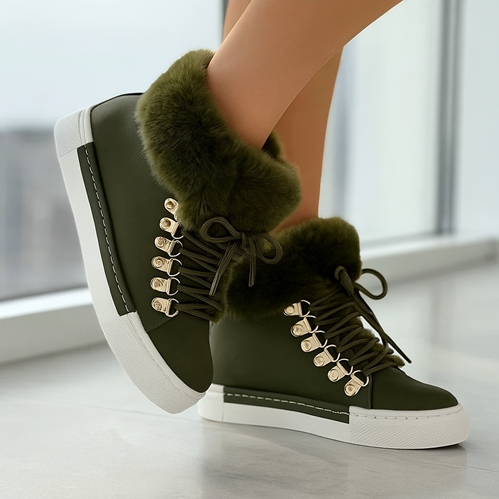 Madeline Fuzzy Ankle Boots