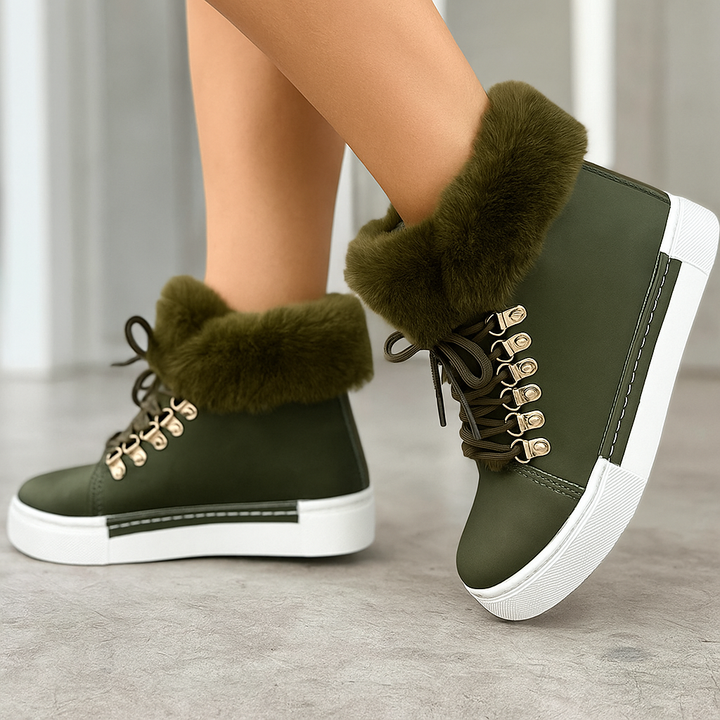 Madeline Fuzzy Ankle Boots