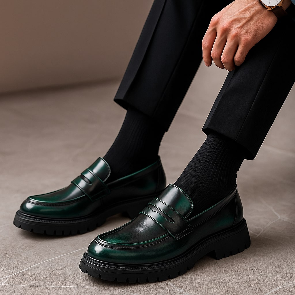 Lucciano Leather Loafers