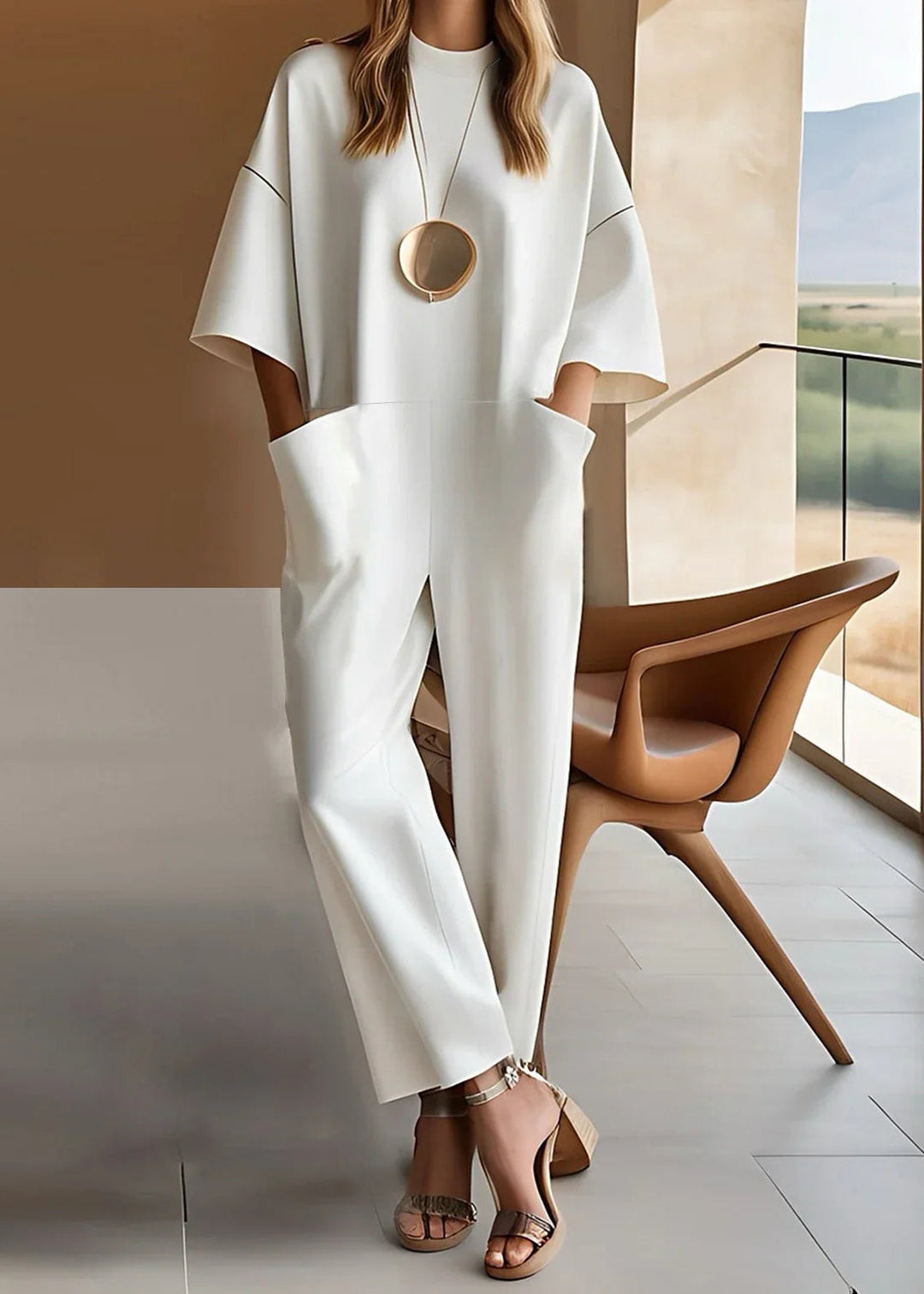 Valentine Wide Sleeve Jumpsuit