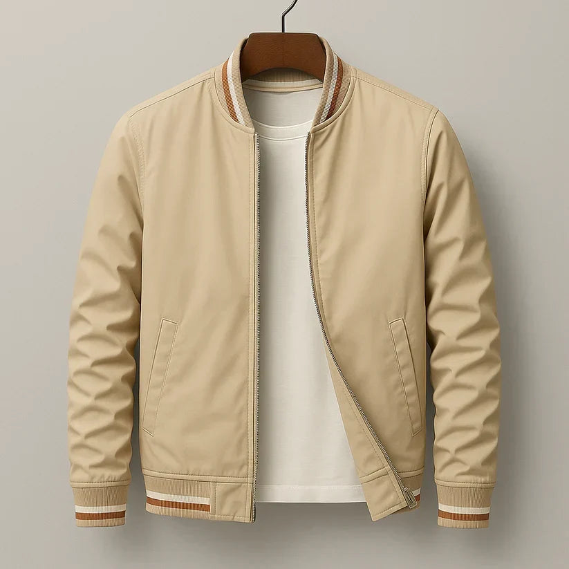 Bartholomew Striped Rib Bomber