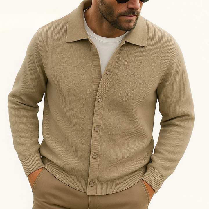 Douglas Polo Button Cardigan