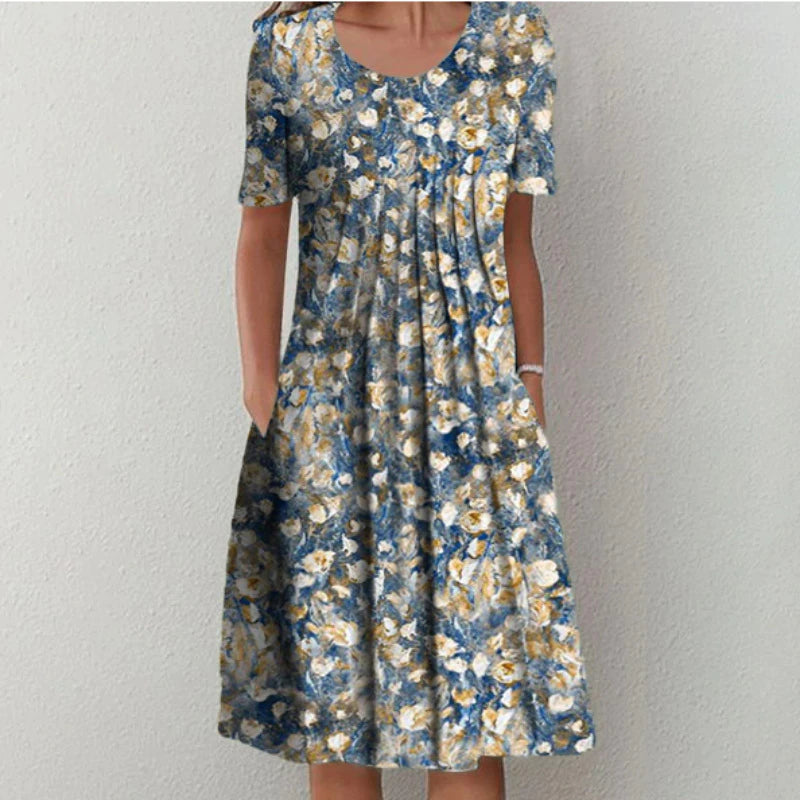 Paula Floral Pocket Midi Dress