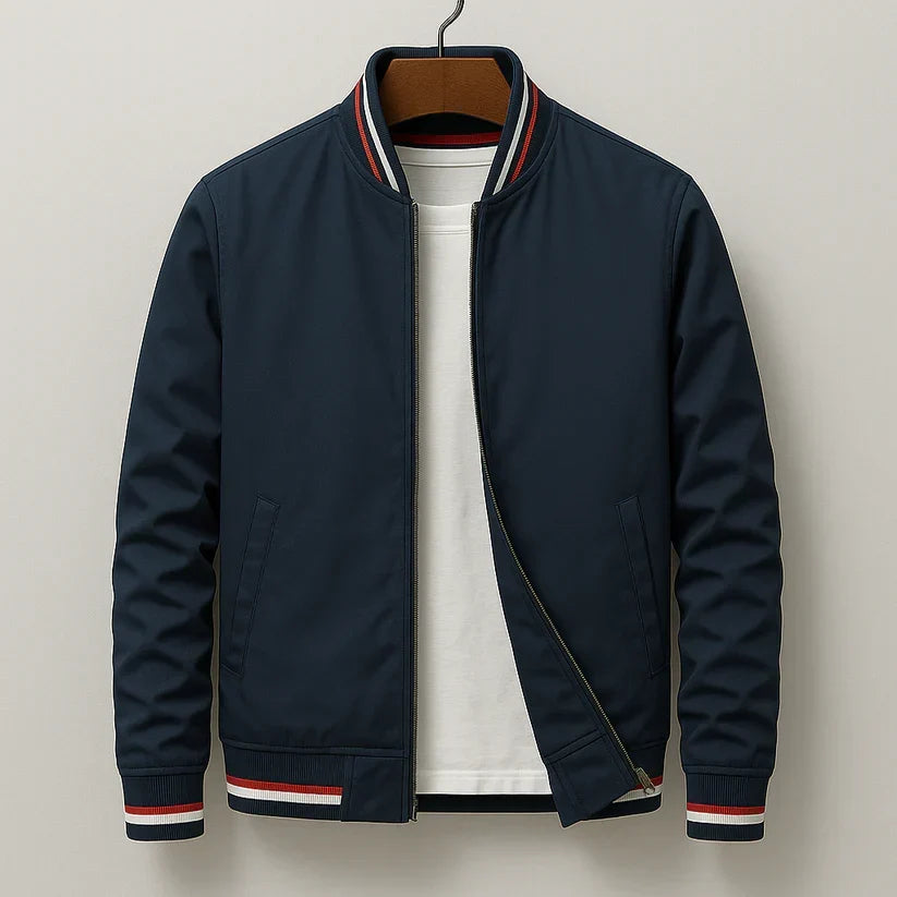 Bartholomew Striped Rib Bomber