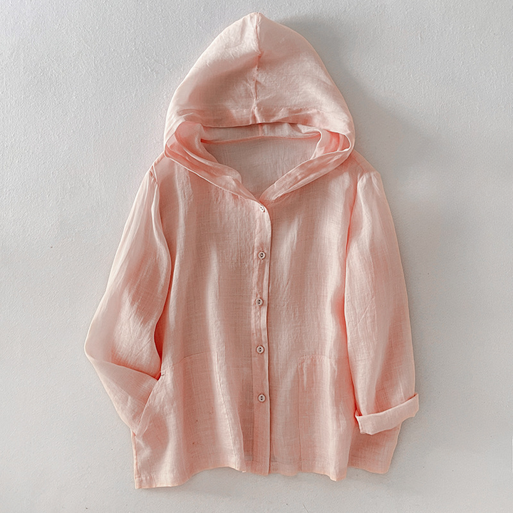 Andrea Linen Summer Hoodie