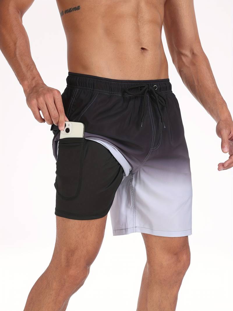 Luso Flamingo Print Swim Trunk