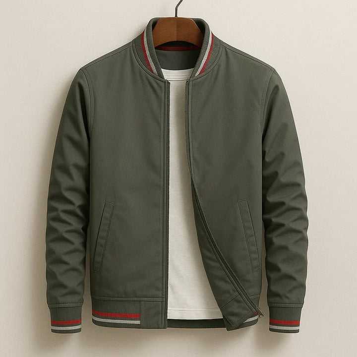 Bartholomew Striped Rib Bomber