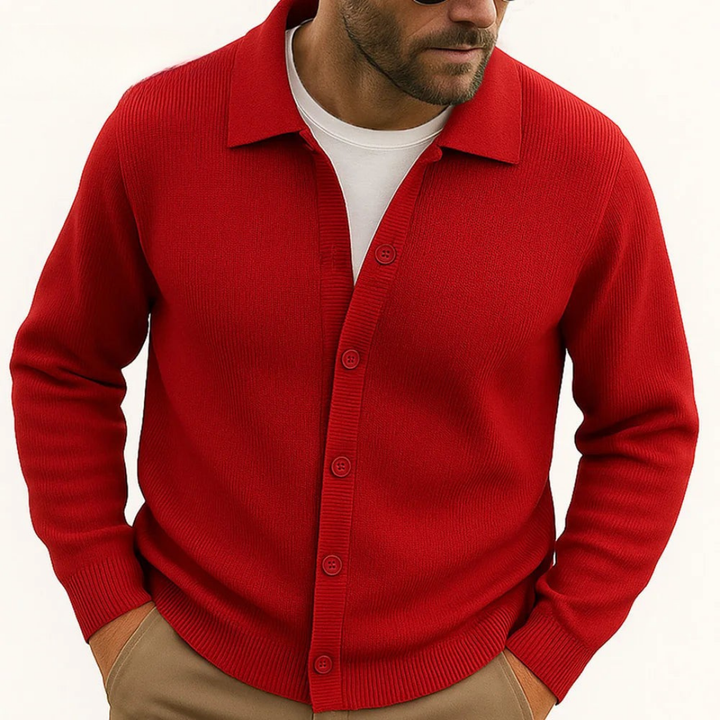 Douglas Polo Button Cardigan