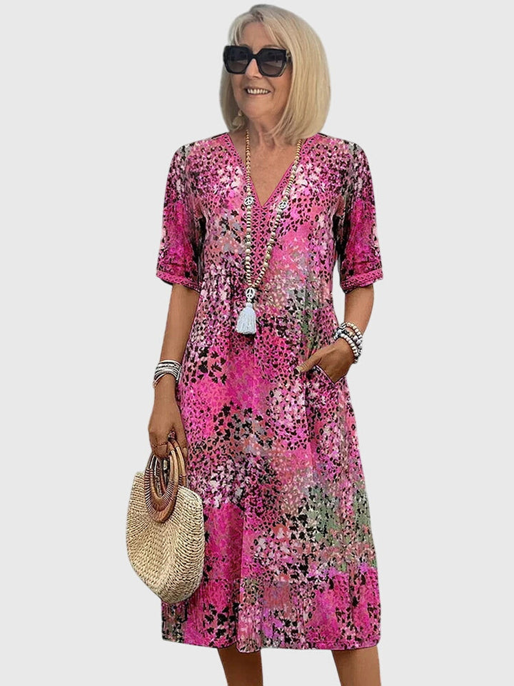 Evelyne Floral Midi Dress