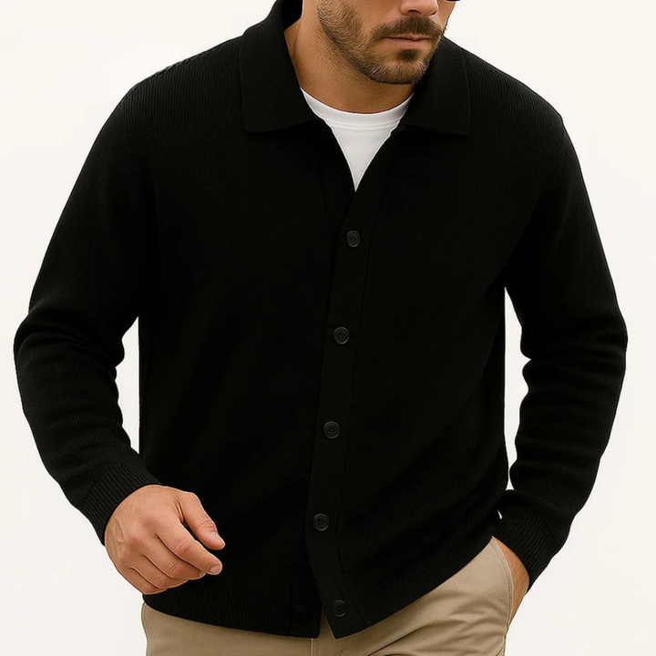 Douglas Polo Button Cardigan