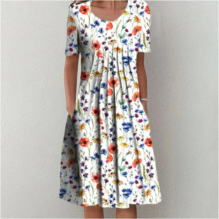 Paula Floral Pocket Midi Dress