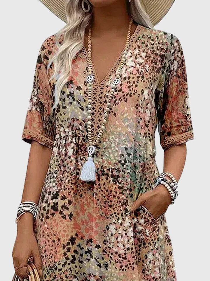 Evelyne Floral Midi Dress