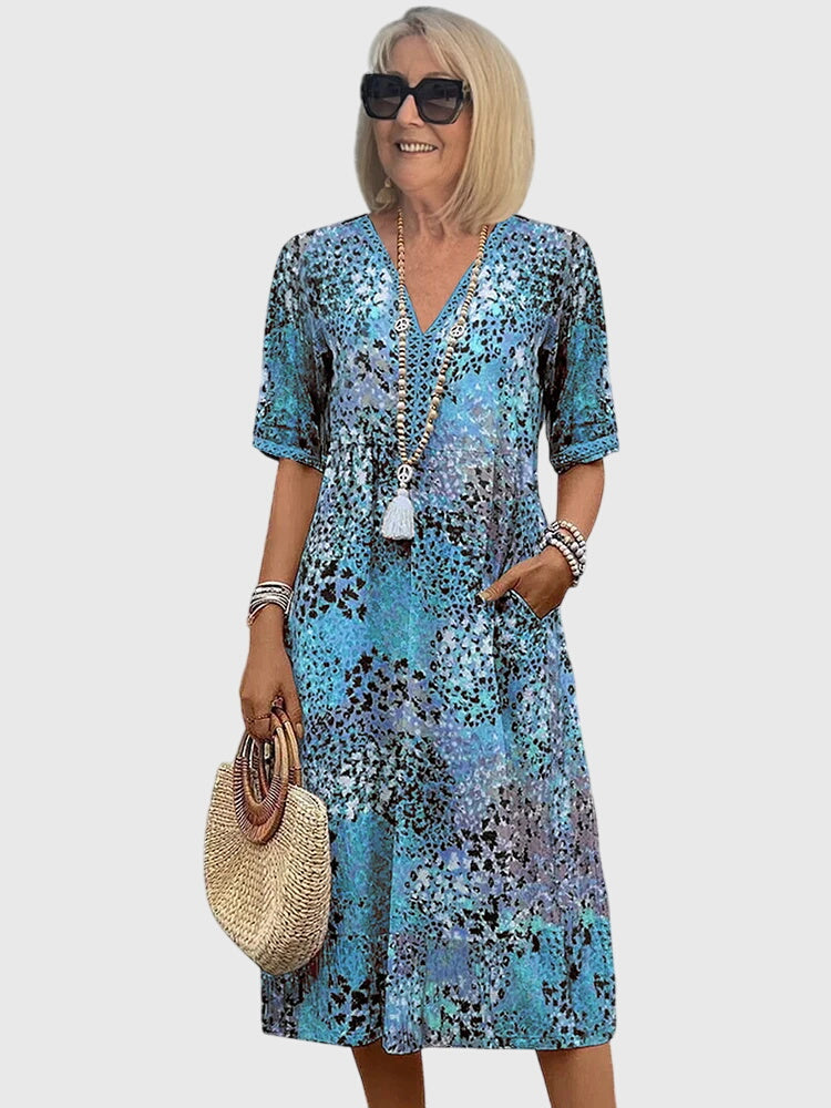 Evelyne Floral Midi Dress