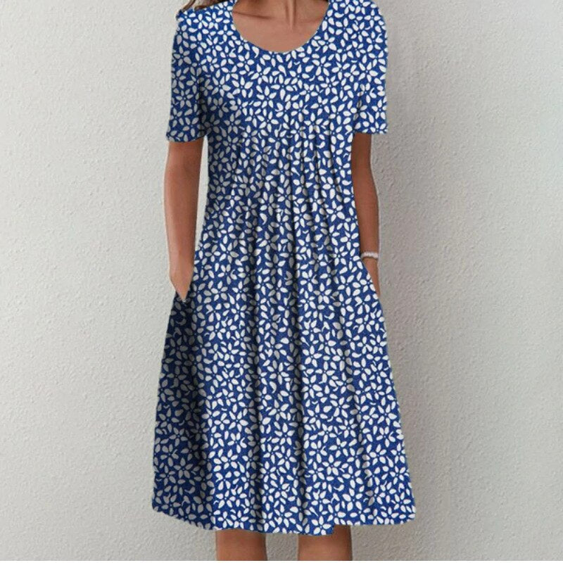 Paula Floral Pocket Midi Dress