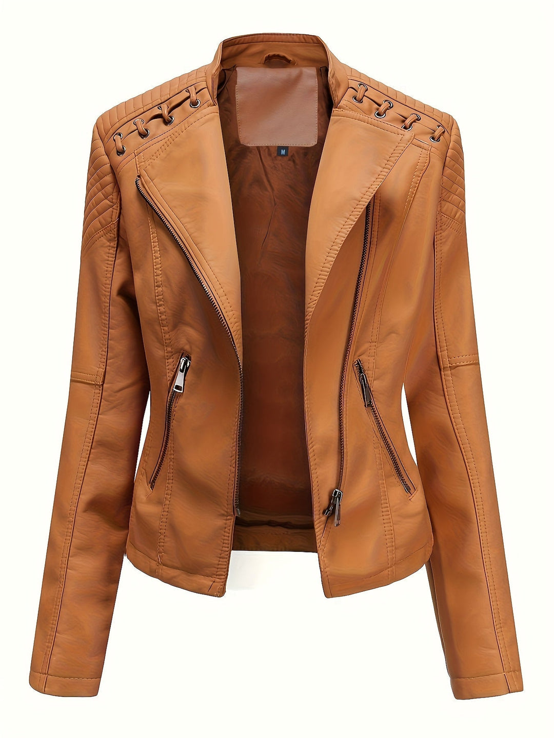 Veronika Asymmetric Zip Moto Jacket