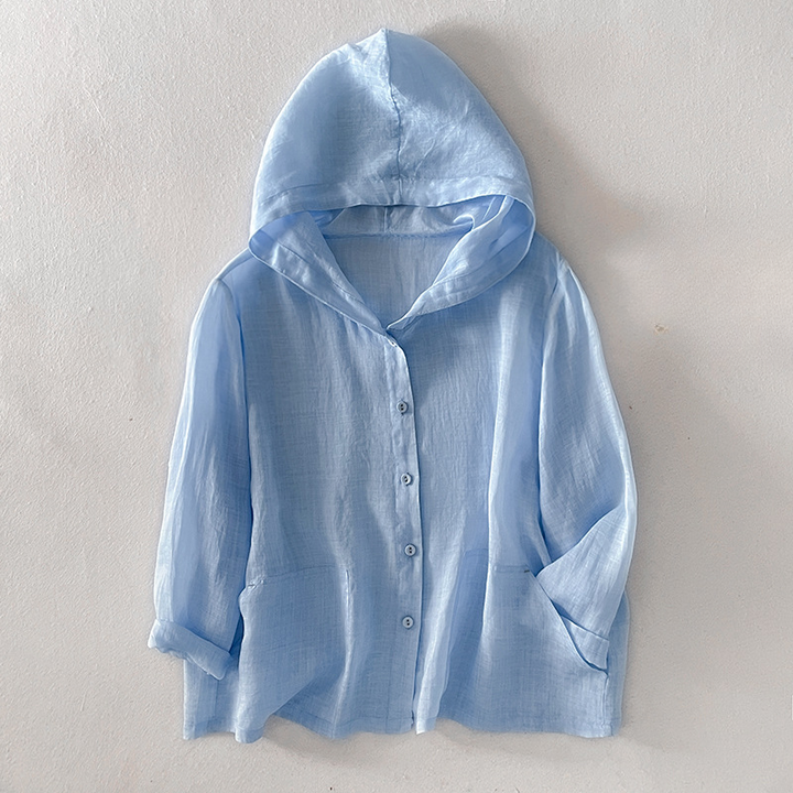 Andrea Linen Summer Hoodie