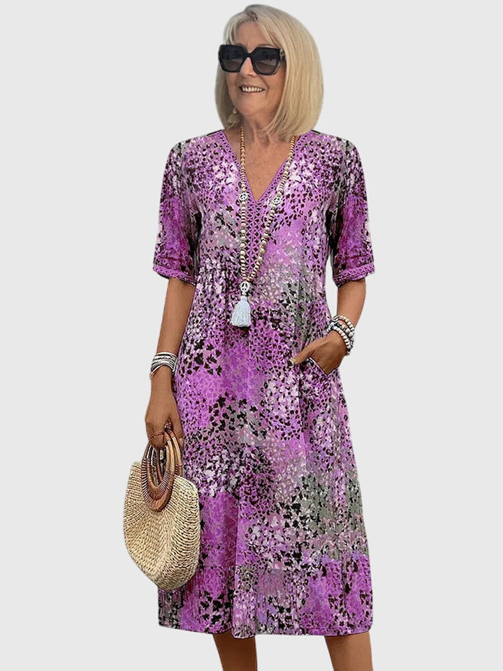 Evelyne Floral Midi Dress