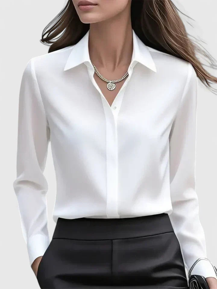 Corinne Structured Collar Blouse