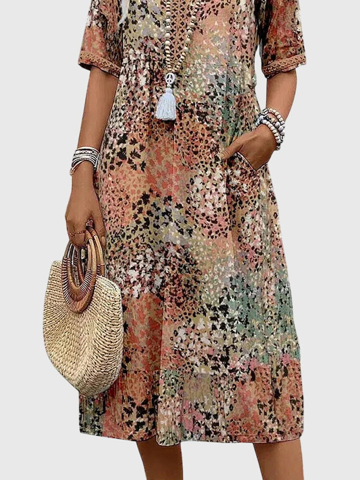 Evelyne Floral Midi Dress