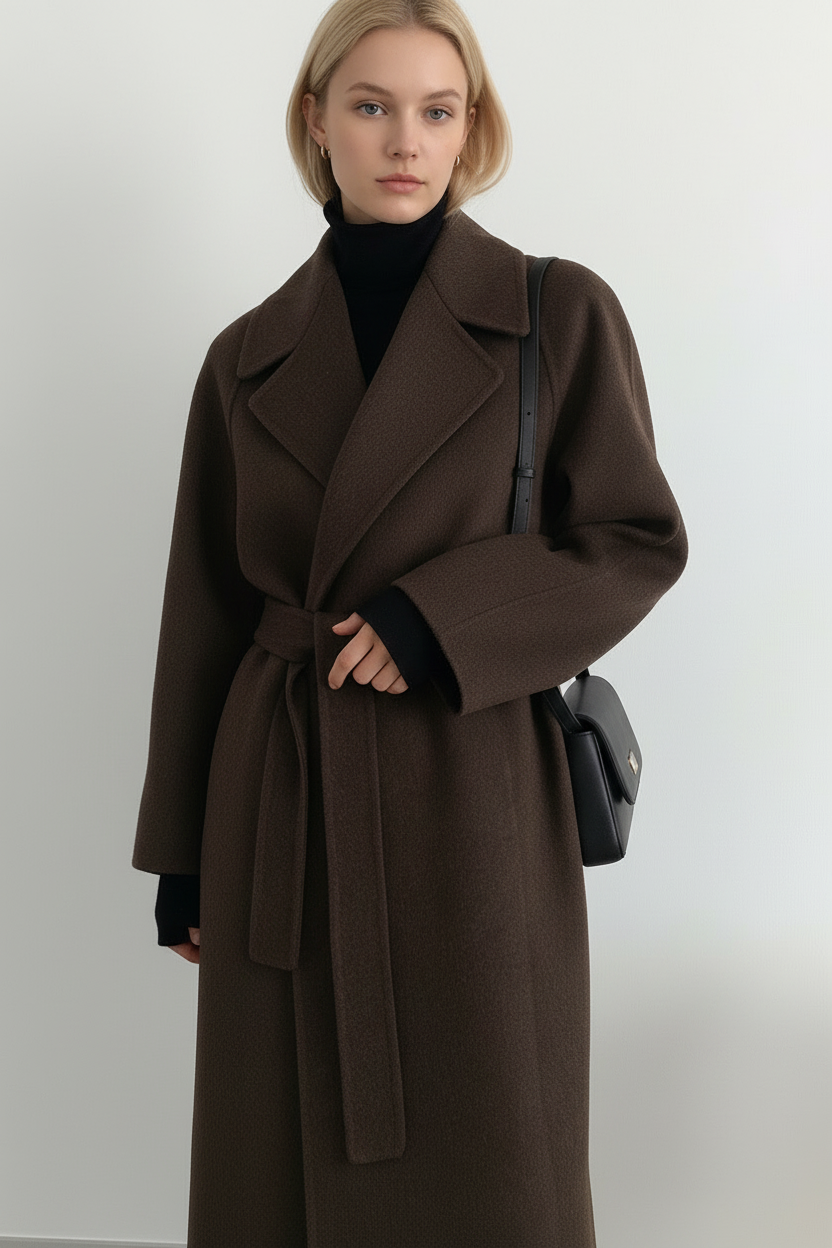 Ophelia Belted Wrap Coat