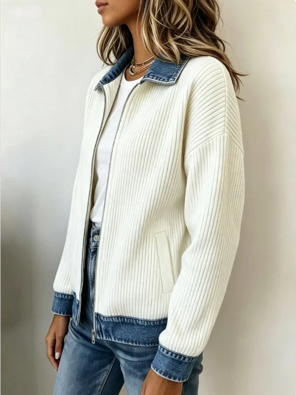 Louisa Denim Trim Jacket