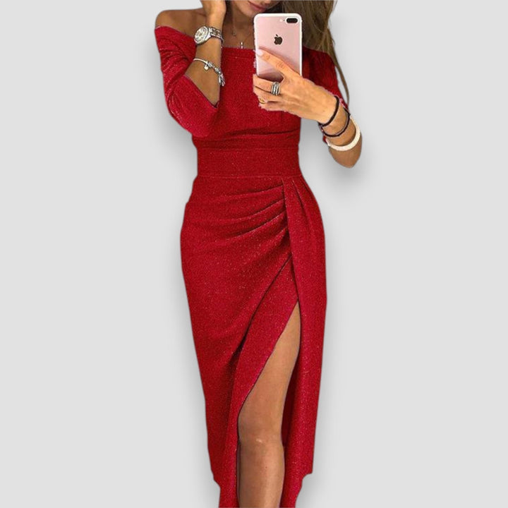 Francesca Off Shoulder Midi Dress