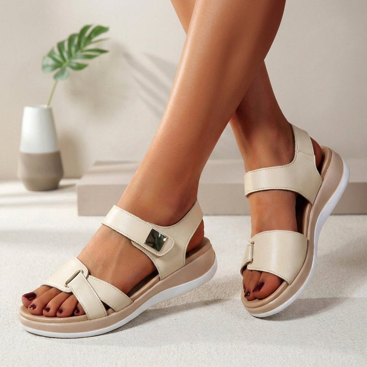Brielle Orthopedic Adjustable Strap Platform Sandals