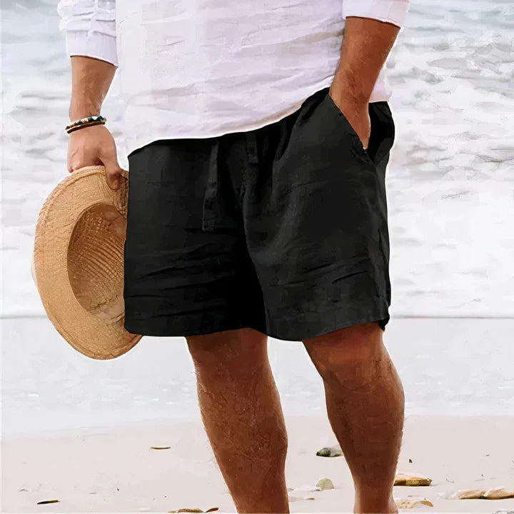 Harlan Linen Drawstring Casual Shorts