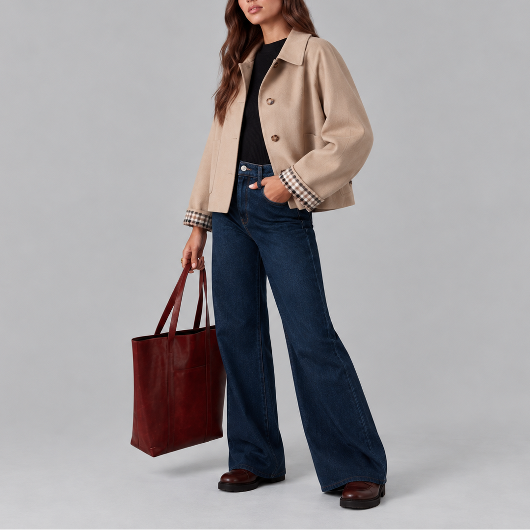 Oakleigh Cropped Trench Jacket