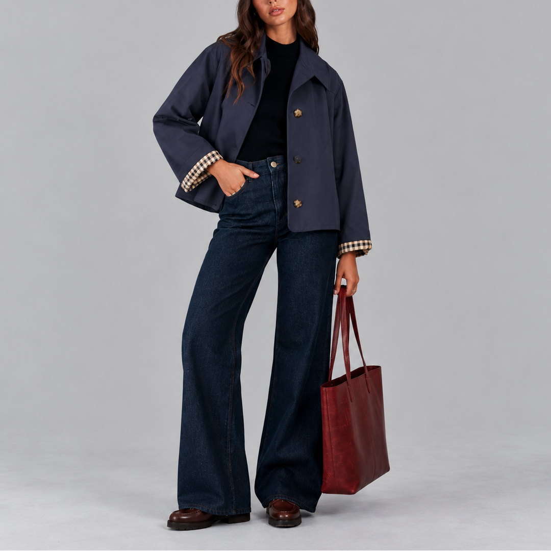 Oakleigh Cropped Trench Jacket