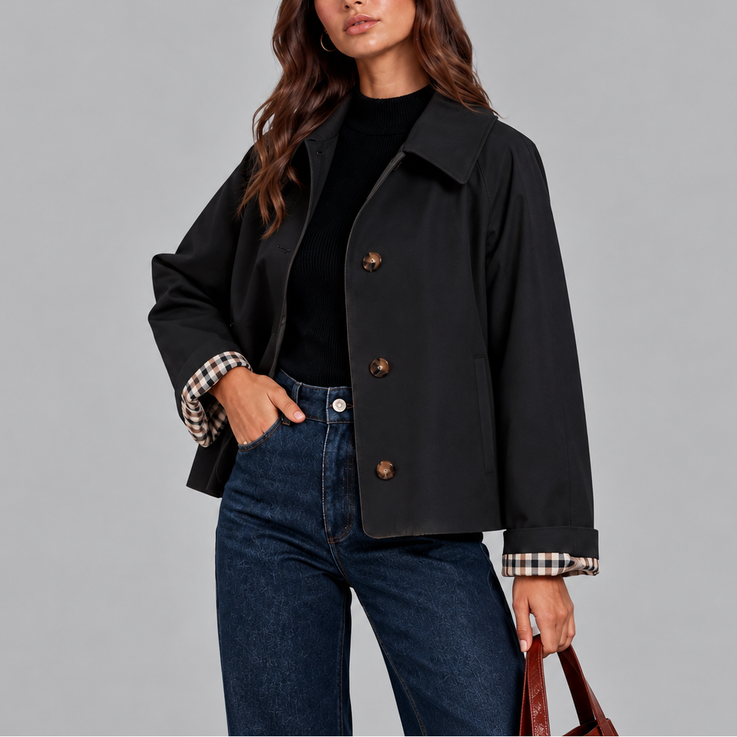 Oakleigh Cropped Trench Jacket