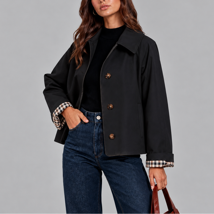 Oakleigh Cropped Trench Jacket