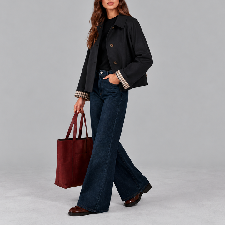 Oakleigh Cropped Trench Jacket