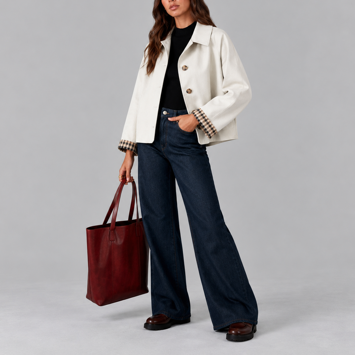 Oakleigh Cropped Trench Jacket