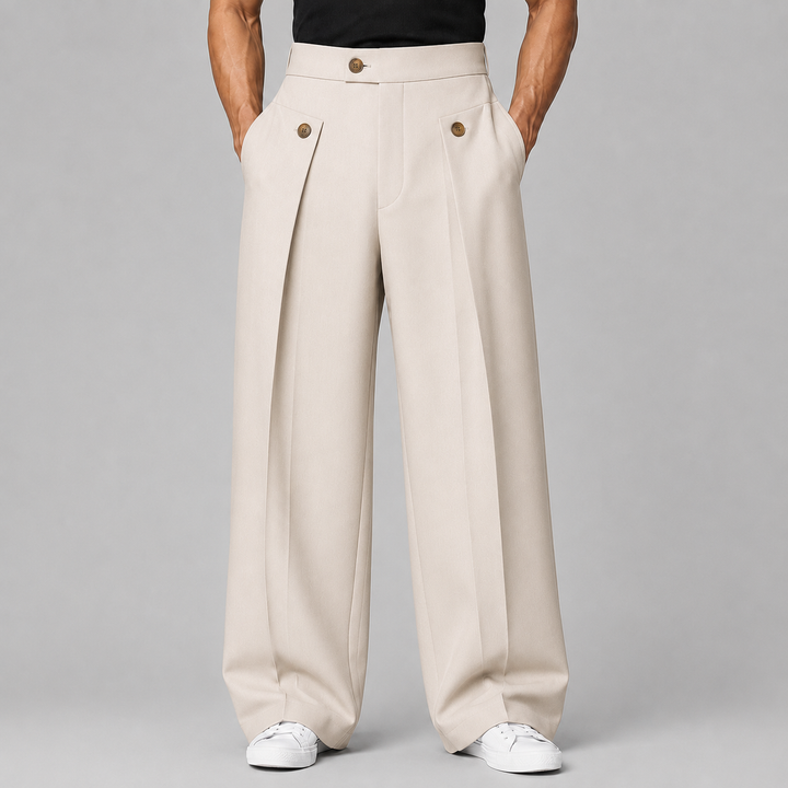 Callum Pleated Front Trousers