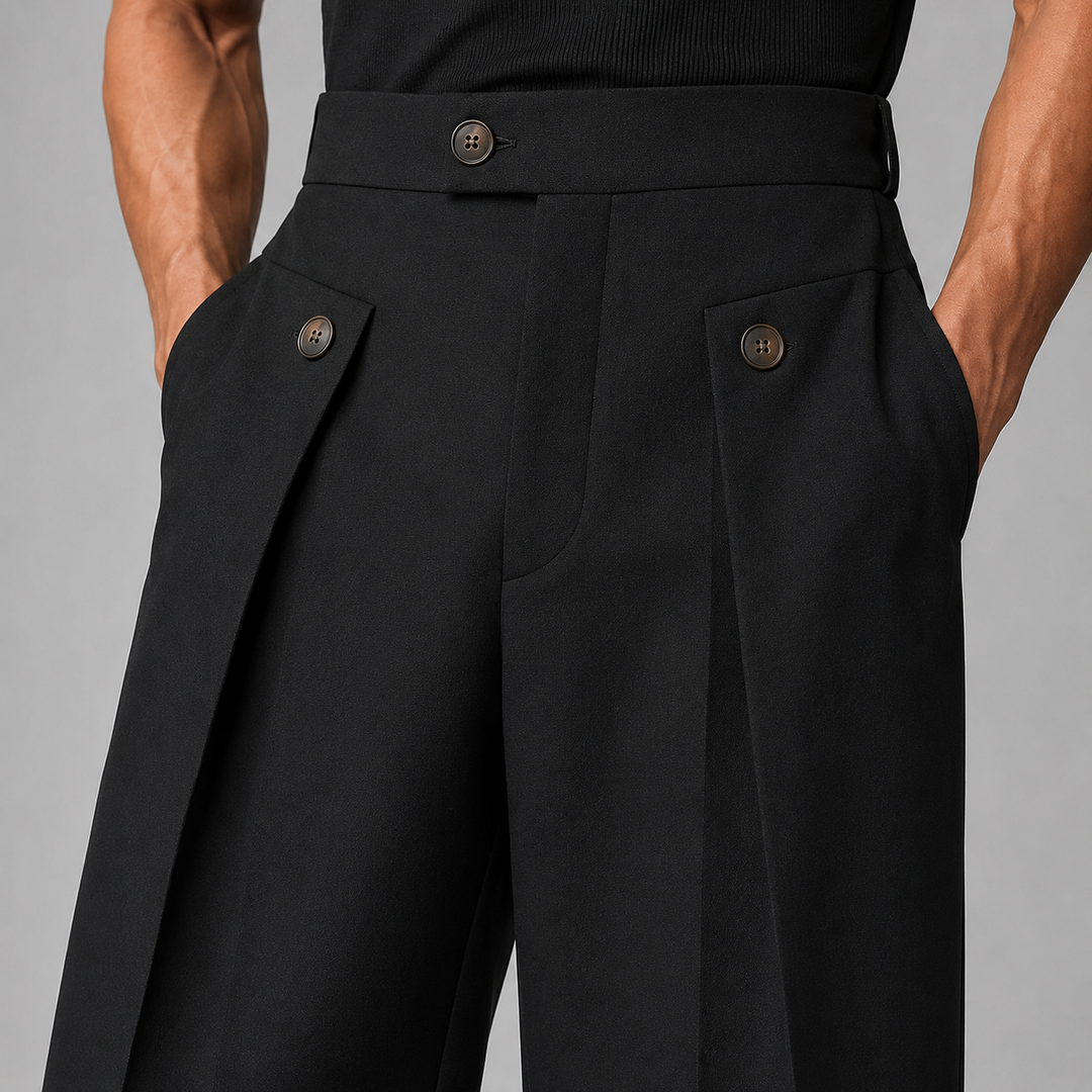 Callum Pleated Front Trousers