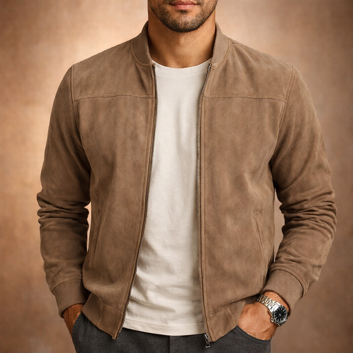 Beckham Suede Bomber Jacket