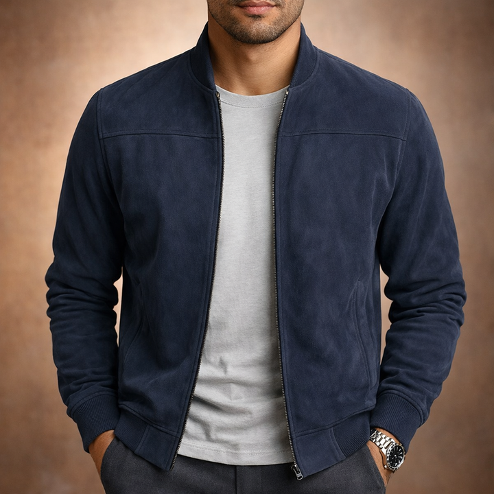 Beckham Suede Bomber Jacket