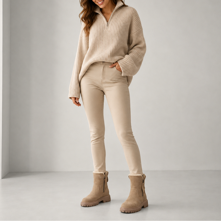 Gaelle Faux Fur Ankle Boots