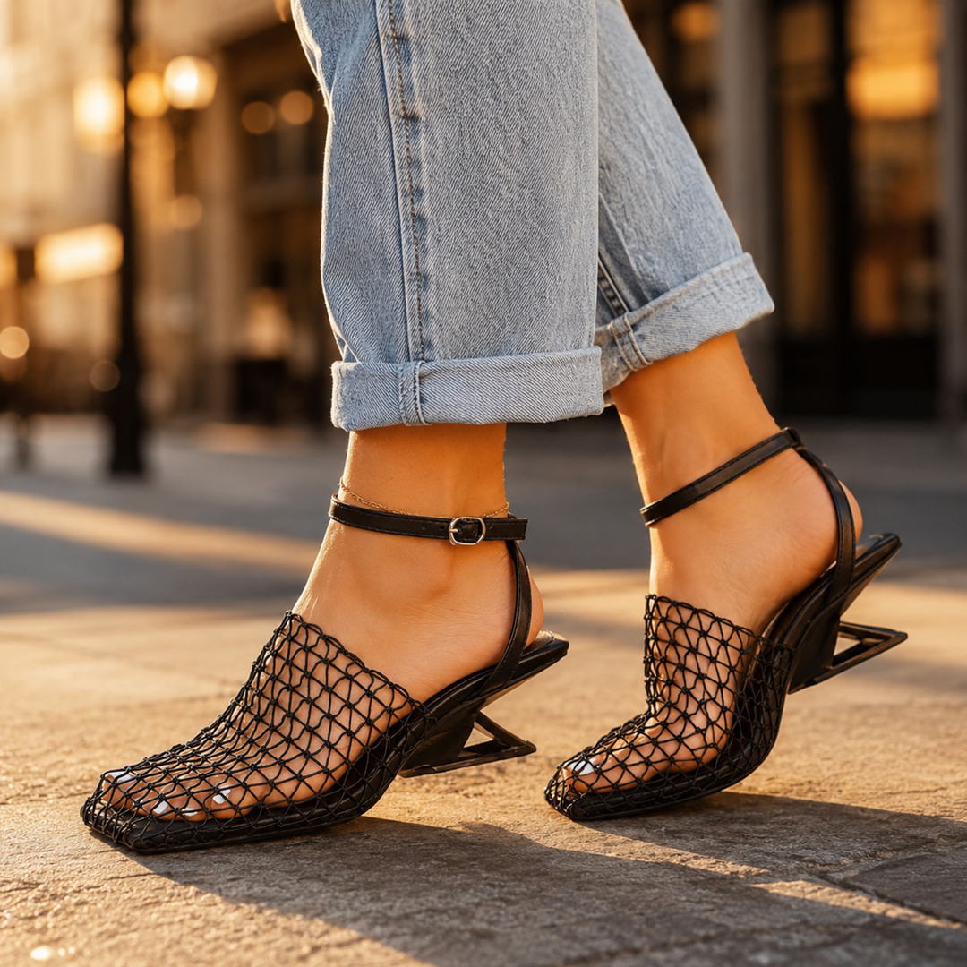 Mirelle Square Toe Slingback Sandals