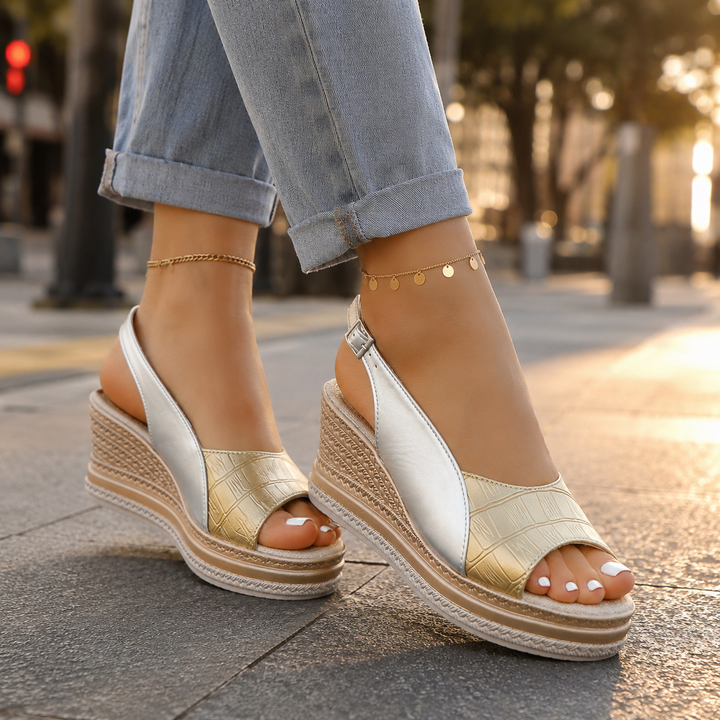 Merion Orthopedic Slingback Wedge Sandals