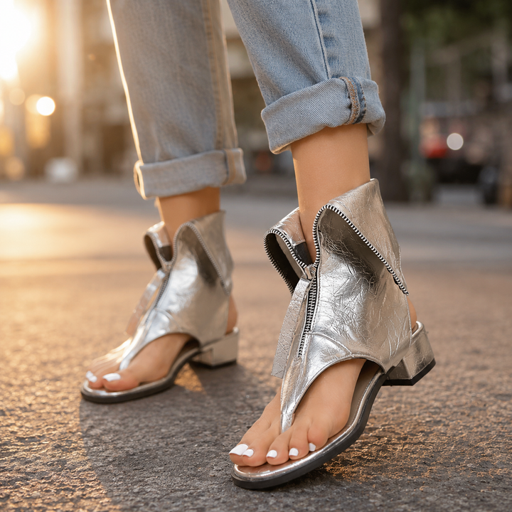 Serelle Peep Toe Gladiator Platform Sandals