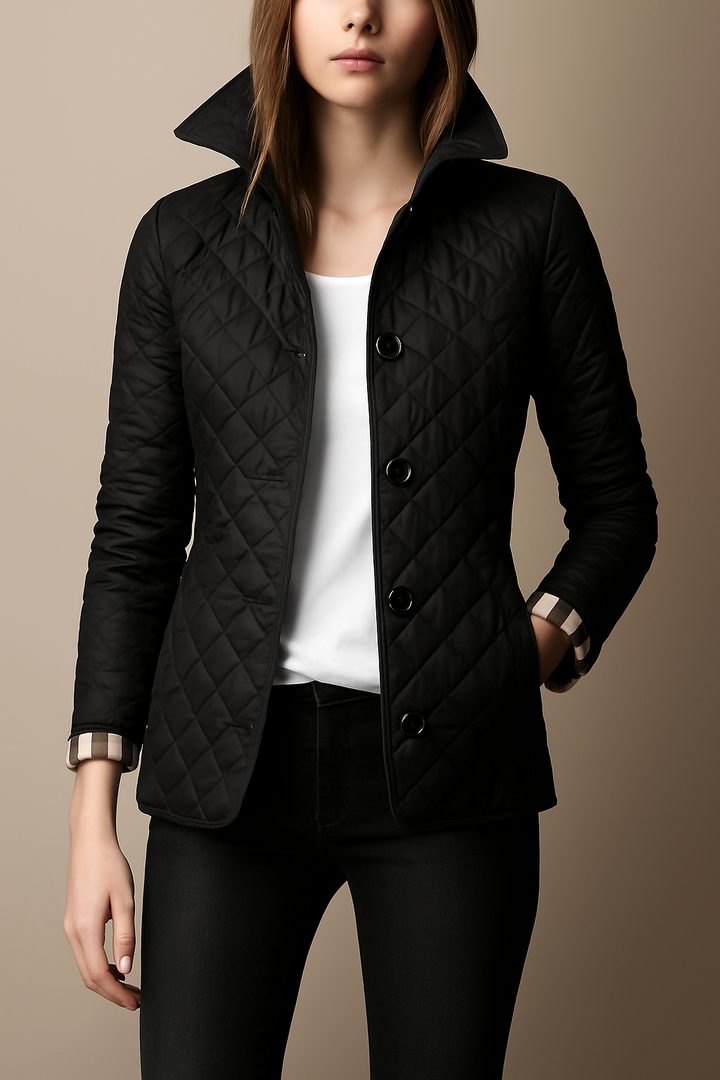 Madeline Quilted Button Jacket