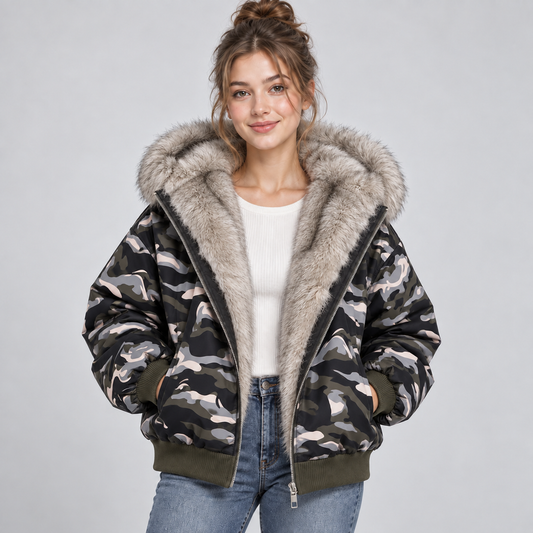 Coraline Faux Fur Puffer Jacket